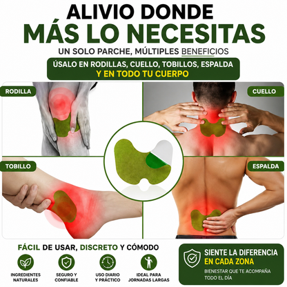 Parche Terapéutico para Rodillas – Alivio y Comodidad Todos los Días + GUÍAS GRATIS