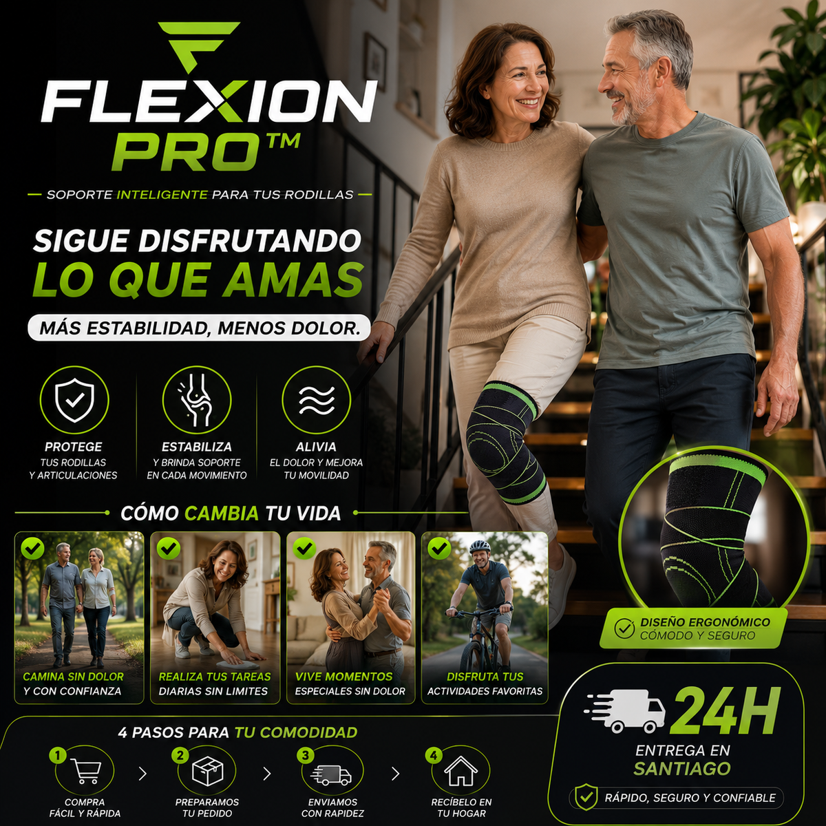 FLEXION PRO™: Soporte Inteligente para tus Rodillas